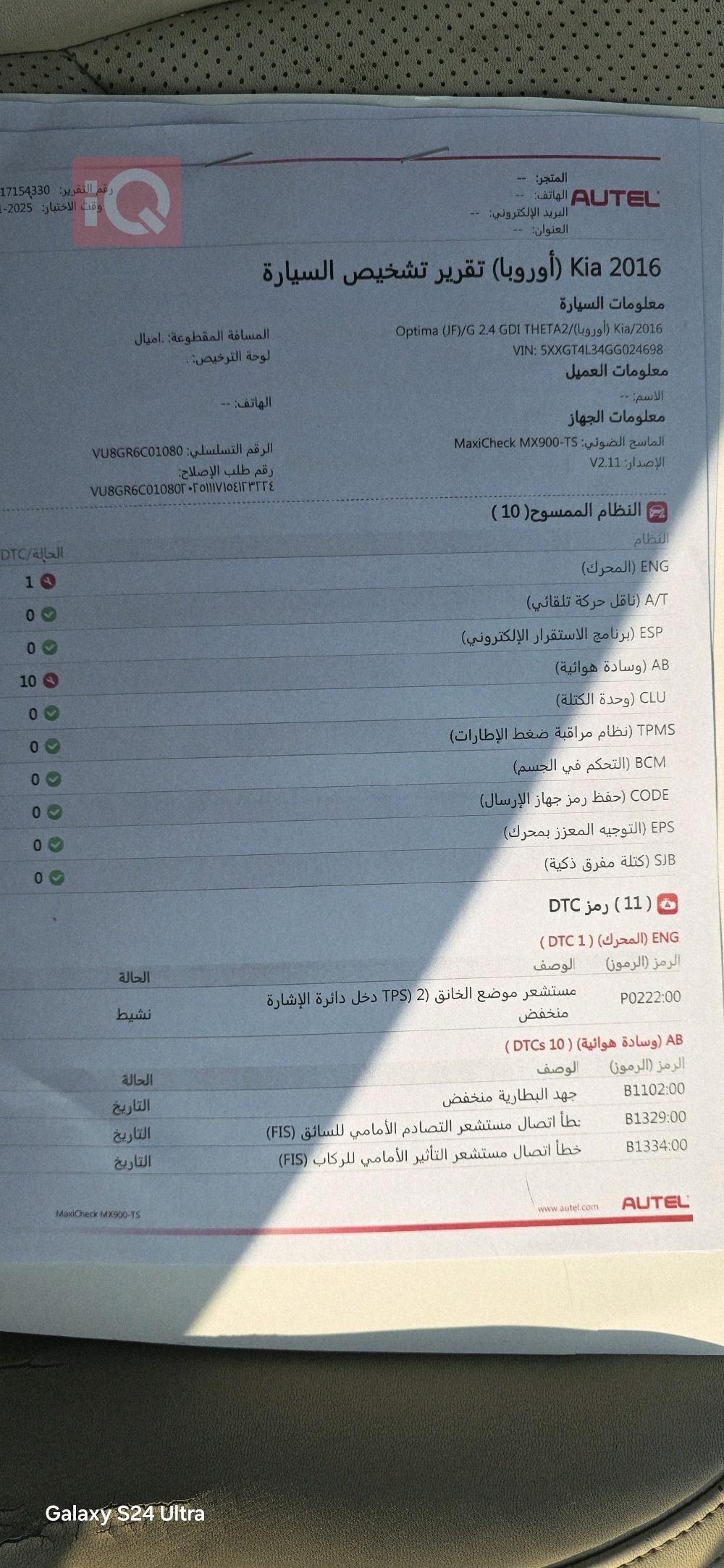 كيا اوبتيما